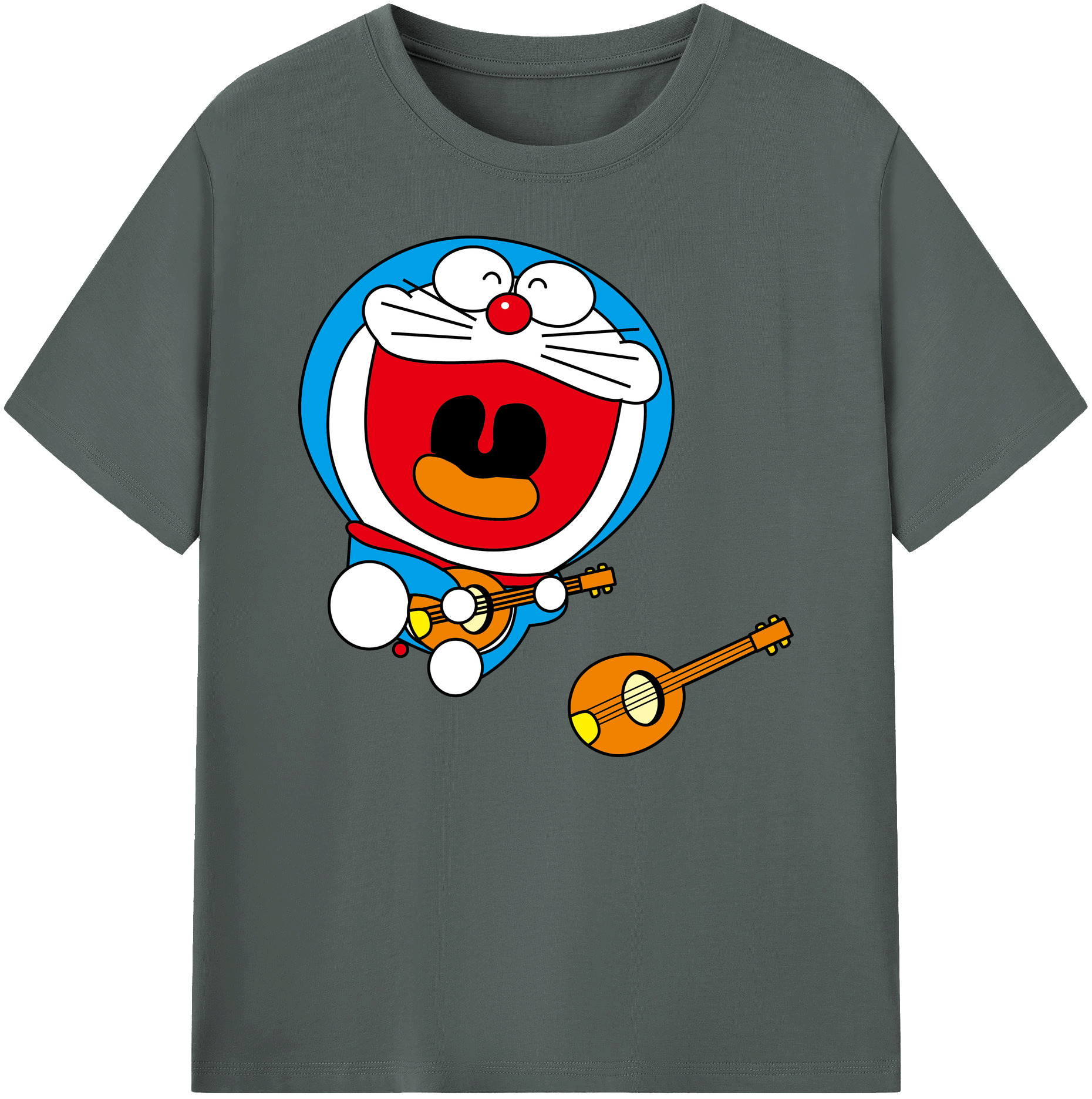 （画像用） ドラえもん Doraemon 綿100％ メンズ半袖Tシャツ｜肌触りやわらか＆通気性